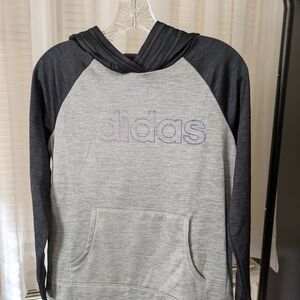 Adidas Gray and Black Hoodie